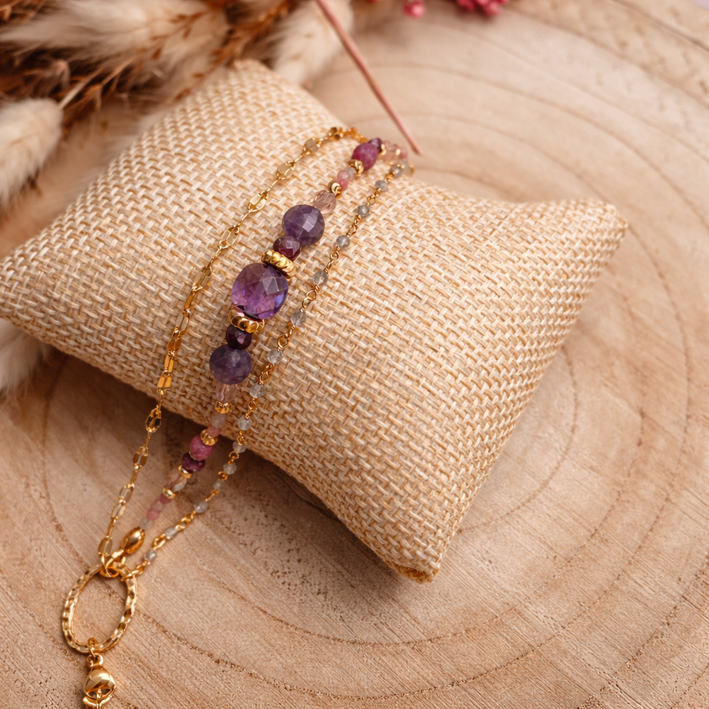 Bracelet triple rangs Mila