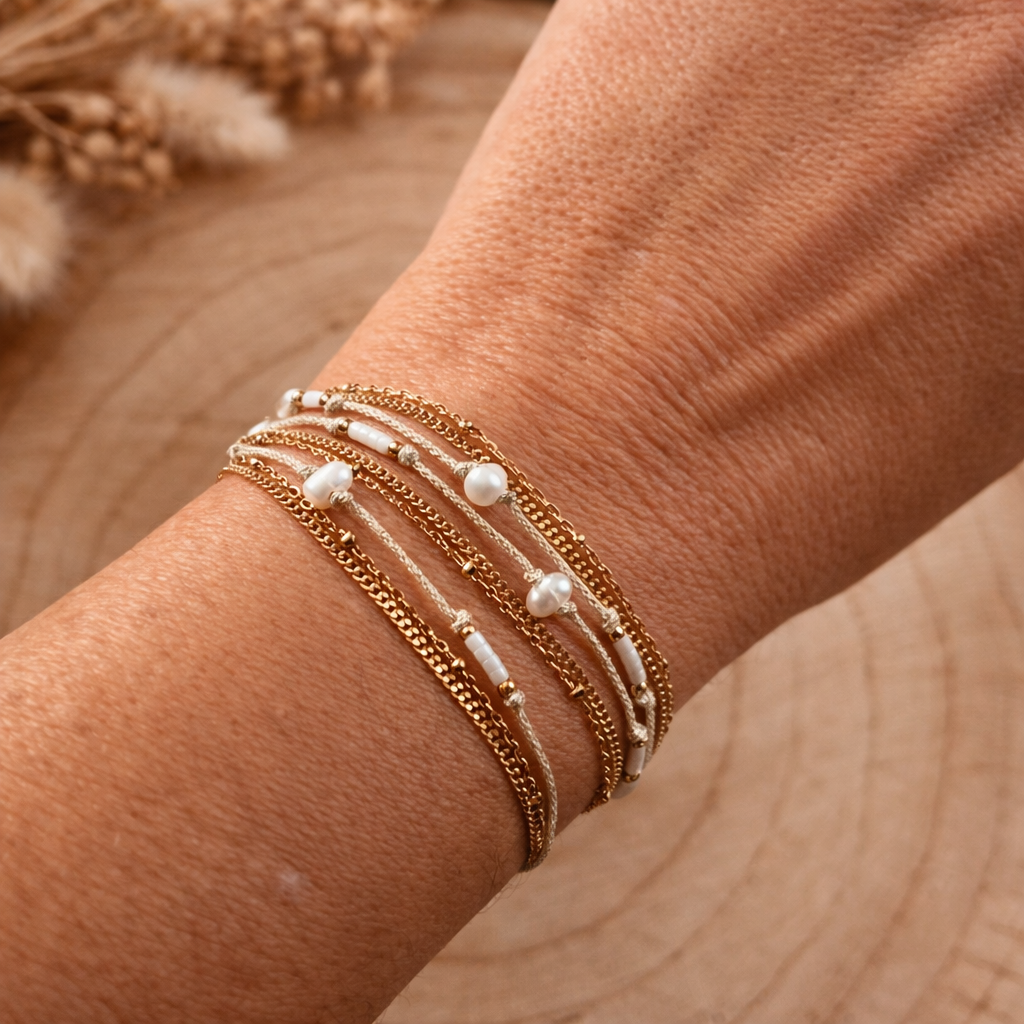 Bracelet/collier multirangs